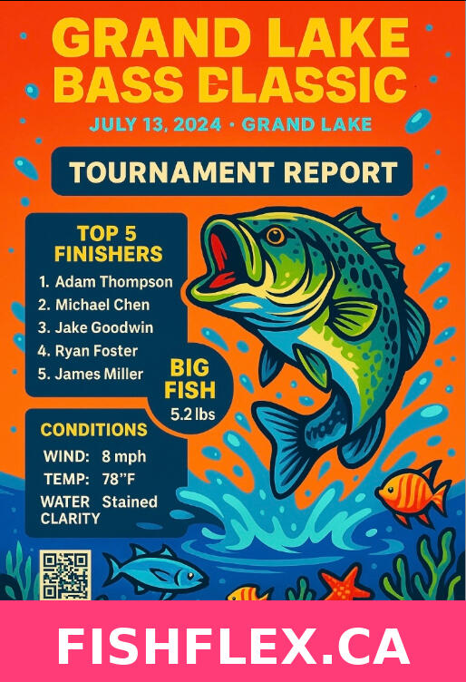 FishFlex Tournament Report Generator Price: $9.99 Sales: 0 Revenue: $0